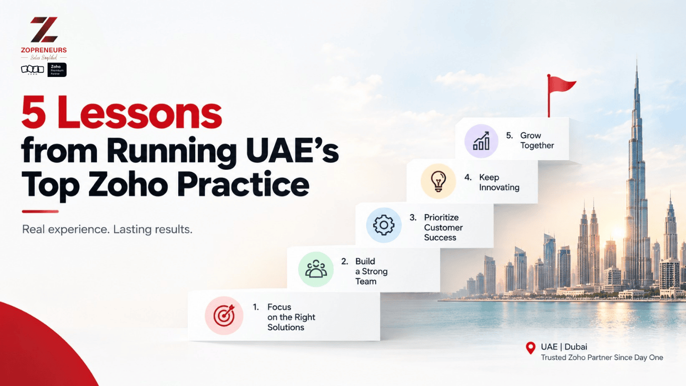 5 Lessons from Running UAE's Top Zoho Practice